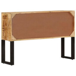 Berkfield Industrial Sideboard 110X30X74 Cm Rough Mango Wood - thumbnail 3