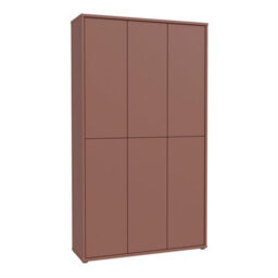 Furniture To Go Alice Springs Tall Shoe Cabinet With 6 Doors Push-To-Open In Terracotta - thumbnail 2