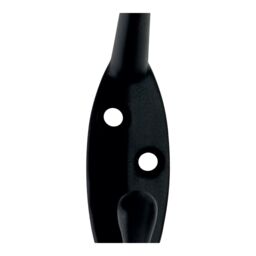 GoodHome Black Zinc Alloy Wall-Mounted Hat & Coat Hook (H)57.5mm (D)100mm - thumbnail 6