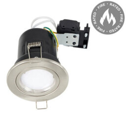 4 X Downlights Die Cast Twist And Lock Gu10 Fire Rated Chrome Lights Led Bulbs Cool White - thumbnail 4