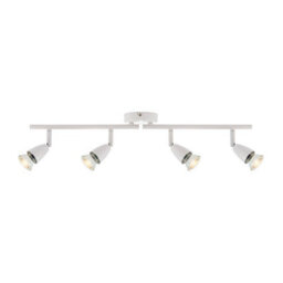 Saxby Sax60993 Lighting Amalfi Two Bar With Four Halogen Spotlights White - thumbnail 3