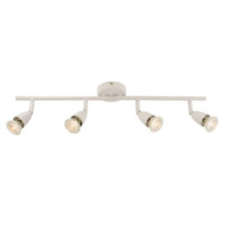 Luminosa Lighting Luminosa Amalfi Adjustable 4 Light Spotlight Gloss White, Gu10
