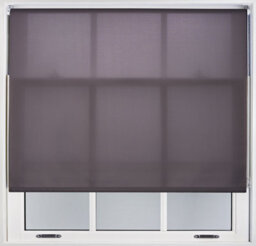 Furnished Daylight Roller Blinds With Metal Fittings - Dark Grey Trimmable Blind For Windows And Doors (W)175Cm (L)210Cm - thumbnail 1