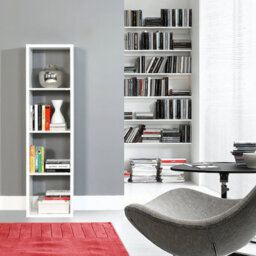 Furniture To Go Mauro 3 Shelves Storage Unit In Matt White - thumbnail 5