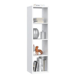 Furniture To Go Mauro 3 Shelves Storage Unit In Matt White - thumbnail 6