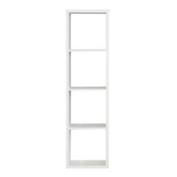 Furniture To Go Mauro 3 Shelves Storage Unit In Matt White - thumbnail 3