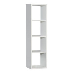 Furniture To Go Mauro 3 Shelves Storage Unit In Matt White - thumbnail 2