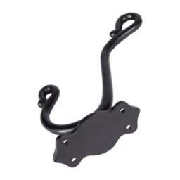 Hammer and Tongs Hammer & Tongs Curly Hat & Coat Hook - W40mm X H140mm - Black - thumbnail 3