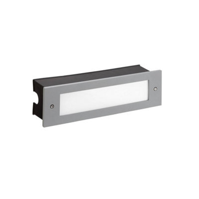 Luminosa Lighting Luminosa Micenas Outdoor Led Recessed Wall Light Grey 29.8Cm 1215Lm 4000K Ip65