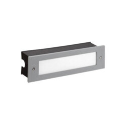 Luminosa Lighting Luminosa Micenas Outdoor Led Recessed Wall Light Grey 29.8Cm 1215Lm 4000K Ip65