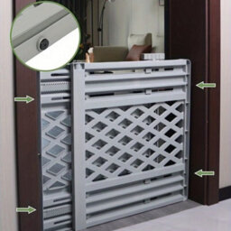 Grey Expandable Pet Gate 65-106Cm Pressure Mounted, No Tools Installation For Dogs & Cats - thumbnail 5