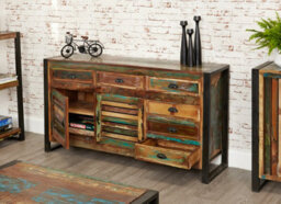 Baumhaus Urban Chic Large 6 Drawer Sideboard - thumbnail 2
