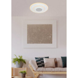Luminosa Lighting Luminosa Jocelyn Integrated Led Semi Flush Ceiling Light White Led Dimmable 3000-6500K Remote Control Timer Tuya Smart - thumbnail 7