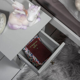 Nöa & Nani Noa & Nani Bedside Table With Drawer In Silk Grey Asora - thumbnail 3