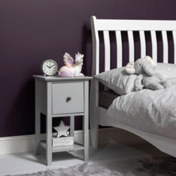 Nöa & Nani Noa & Nani Bedside Table With Drawer In Silk Grey Asora - thumbnail 2