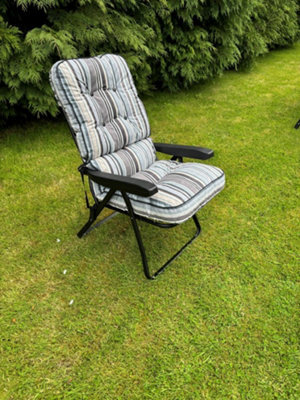 Glendale Garden & Leisure Glendale Sandbanks Grey Deluxe Recliner - image 1
