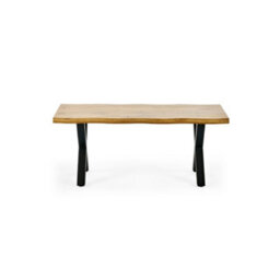 Julian Bowen Harvey Coffee Table - Oak And Black - thumbnail 3