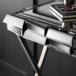 CARME Home Knightsbridge Silver Console Table - thumbnail 2