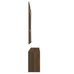 Walplus 3-In-1 Shoe Cabinet Set Brown Oak Engineered Wood - thumbnail 7