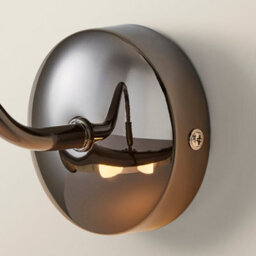 Valuelights Gemini Black Chrome Twin Picture Wall Light - thumbnail 4