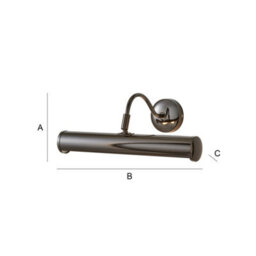 Valuelights Gemini Black Chrome Twin Picture Wall Light - thumbnail 7