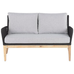 Beliani Garden Lounge Set With Table 4 Seater Merano Acacia Wood Grey - thumbnail 6