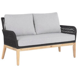 Beliani Garden Lounge Set With Table 4 Seater Merano Acacia Wood Grey - thumbnail 7