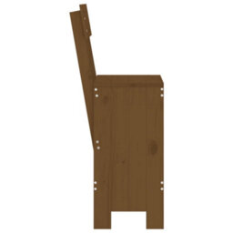 Berkfield Bar Stools 2 Pcs Honey Brown 40X48.5X115.5 Cm Solid Wood Pine - thumbnail 5