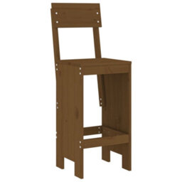 Berkfield Bar Stools 2 Pcs Honey Brown 40X48.5X115.5 Cm Solid Wood Pine - thumbnail 3