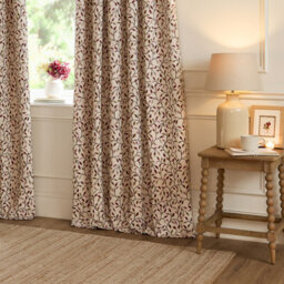 Voyage Maison Voyage Cervino Leaf Jacquard Pencil Pleat Curtain Pair, Damson, (W) 229Cm X (D) 137Cm - thumbnail 4