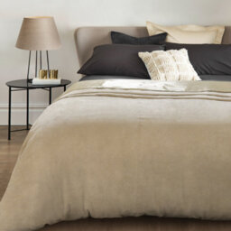 Velosso Luxe Touch Elegant Throw Blanket In Smooth Faux Suede - Warm And Stylish Blanket For Sofa, Bed - 57Cm X 75Cm - Cream