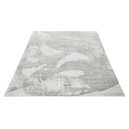 White Grey Wool Luxurious Modern Easy To Clean Abstract Dining Room Bedroom And Living Room Rug -170Cm X 240Cm - thumbnail 5