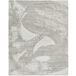 White Grey Wool Luxurious Modern Easy To Clean Abstract Dining Room Bedroom And Living Room Rug -170Cm X 240Cm - thumbnail 6