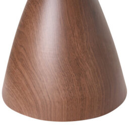Beliani Side Table Corella Tempered Glass Brown - thumbnail 5