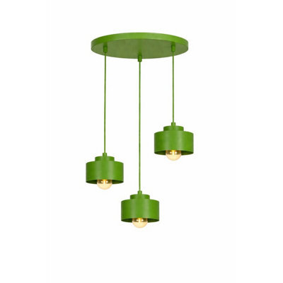 Luminosa Lighting Luminosa Simply Cluster Pendant Ceiling Light Green 3X E27 - image 1