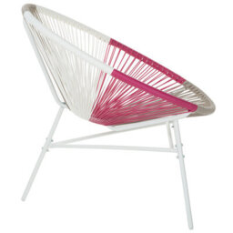 Beliani Multicolour Pe Rattan Papasan Garden Chair With Steel Tripod Base, W76 X D76 X H85Cm - thumbnail 5