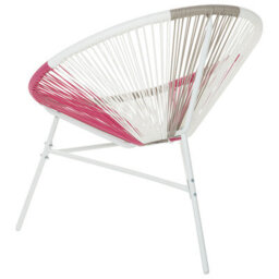 Beliani Multicolour Pe Rattan Papasan Garden Chair With Steel Tripod Base, W76 X D76 X H85Cm - thumbnail 6