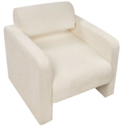 Beliani Armchair Hallsberg Boucle Off-White - thumbnail 6
