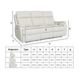 Aspire Kingsmere Power Recliner Armchair (1 Seater), Mushroom - thumbnail 7