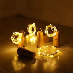 Amorly Set Of 10 Wine Bottle Cork Lights, 10 Led Warm White Battery Powered Fairy Lights For Wedding & Party Decoration - thumbnail 8