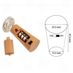 Amorly Set Of 10 Wine Bottle Cork Lights, 10 Led Warm White Battery Powered Fairy Lights For Wedding & Party Decoration - thumbnail 3