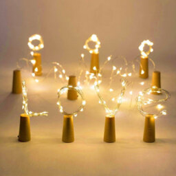 Amorly Set Of 10 Wine Bottle Cork Lights, 10 Led Warm White Battery Powered Fairy Lights For Wedding & Party Decoration - thumbnail 4