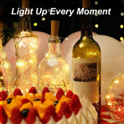 Amorly Set Of 10 Wine Bottle Cork Lights, 10 Led Warm White Battery Powered Fairy Lights For Wedding & Party Decoration - thumbnail 6