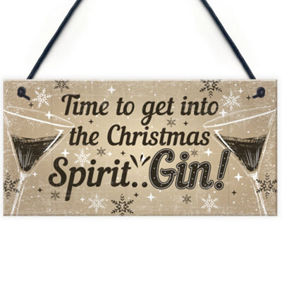 Red Ocean Bar Sign For Home Bar Hanging Door Pub Plaque Gin Drinkers Gifts Funny Gin Gift For Friend Christmas Keepsake - image 1