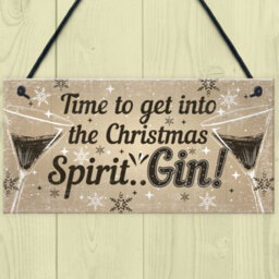 Red Ocean Bar Sign For Home Bar Hanging Door Pub Plaque Gin Drinkers Gifts Funny Gin Gift For Friend Christmas Keepsake - thumbnail 2