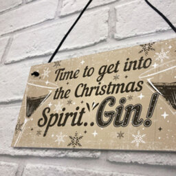Red Ocean Bar Sign For Home Bar Hanging Door Pub Plaque Gin Drinkers Gifts Funny Gin Gift For Friend Christmas Keepsake - thumbnail 7