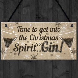 Red Ocean Bar Sign For Home Bar Hanging Door Pub Plaque Gin Drinkers Gifts Funny Gin Gift For Friend Christmas Keepsake - thumbnail 4