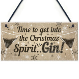 Red Ocean Bar Sign For Home Bar Hanging Door Pub Plaque Gin Drinkers Gifts Funny Gin Gift For Friend Christmas Keepsake - thumbnail 1