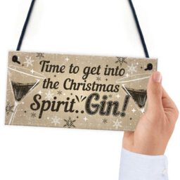 Red Ocean Bar Sign For Home Bar Hanging Door Pub Plaque Gin Drinkers Gifts Funny Gin Gift For Friend Christmas Keepsake - thumbnail 6