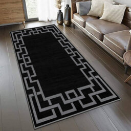 Ameha Modern Living Room Rugs Non Slip Hallway Runner Super Soft Nico Black Rug Kitchen Floor Mat 80 X 150 Cm For Kid Bedroom Rug - thumbnail 6